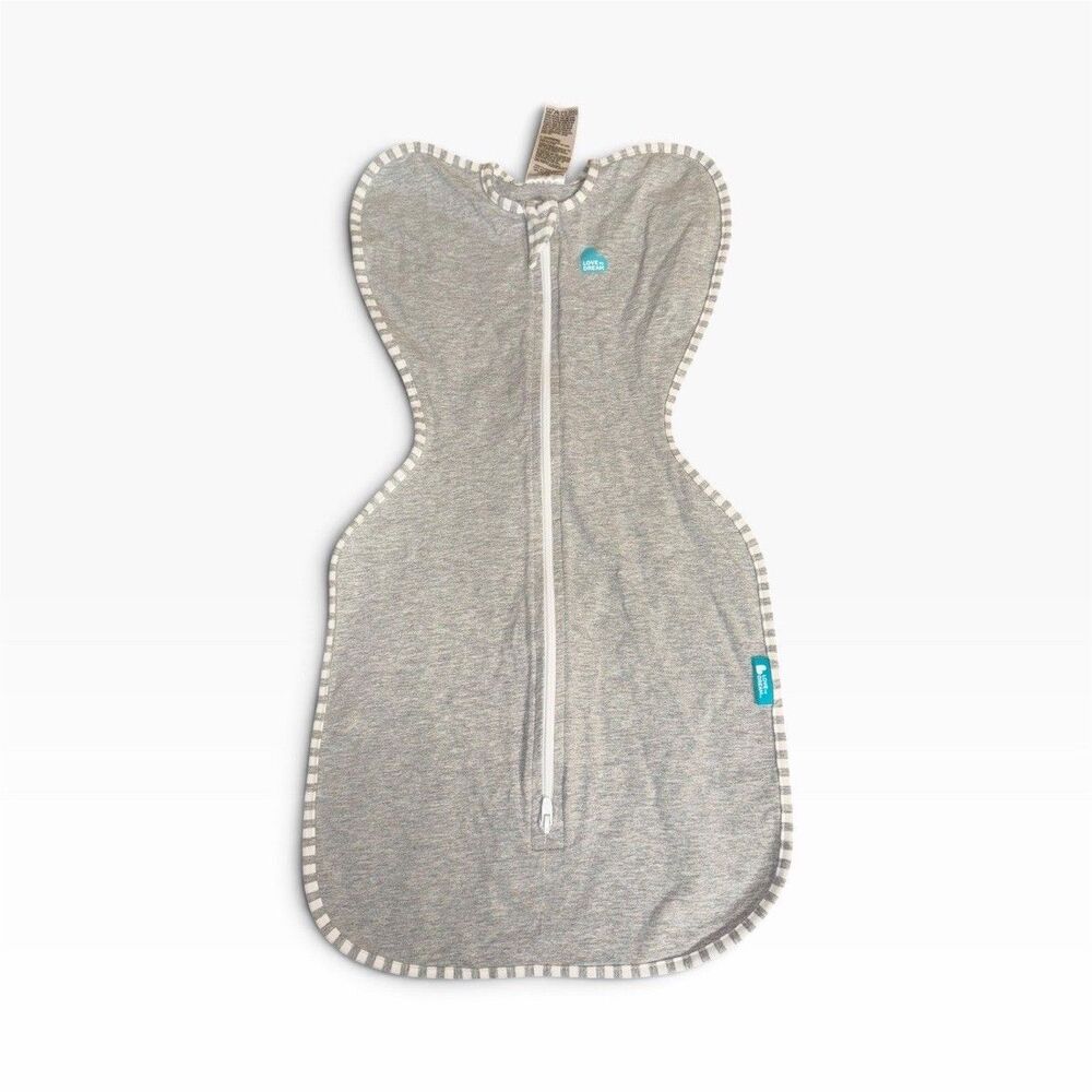 Love To Dream Swaddle Up Gray Zip Swaddle Sleep Sack Unisex size Newborn & Small